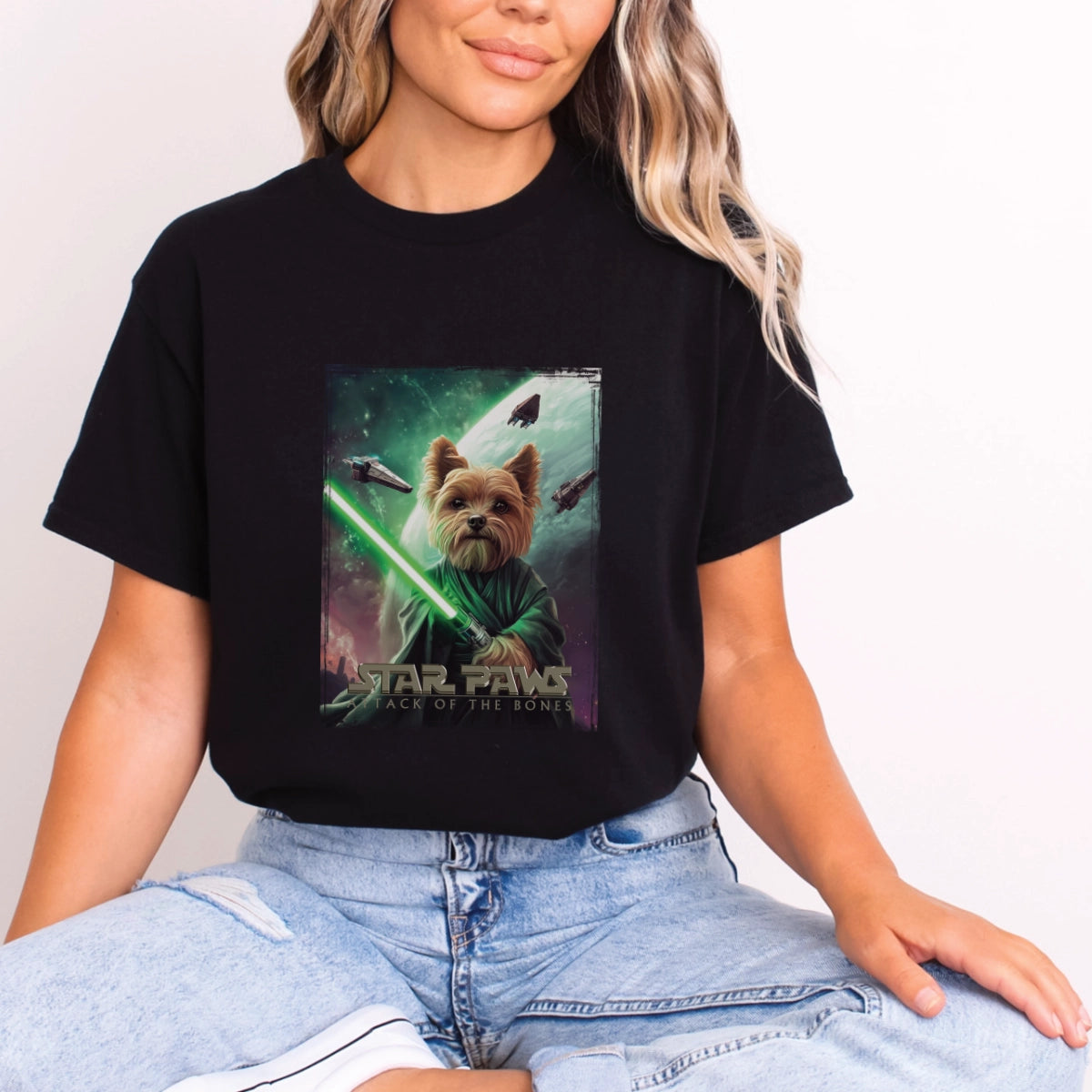 Yorkshire Terrier Star Paws Unisex T shirt