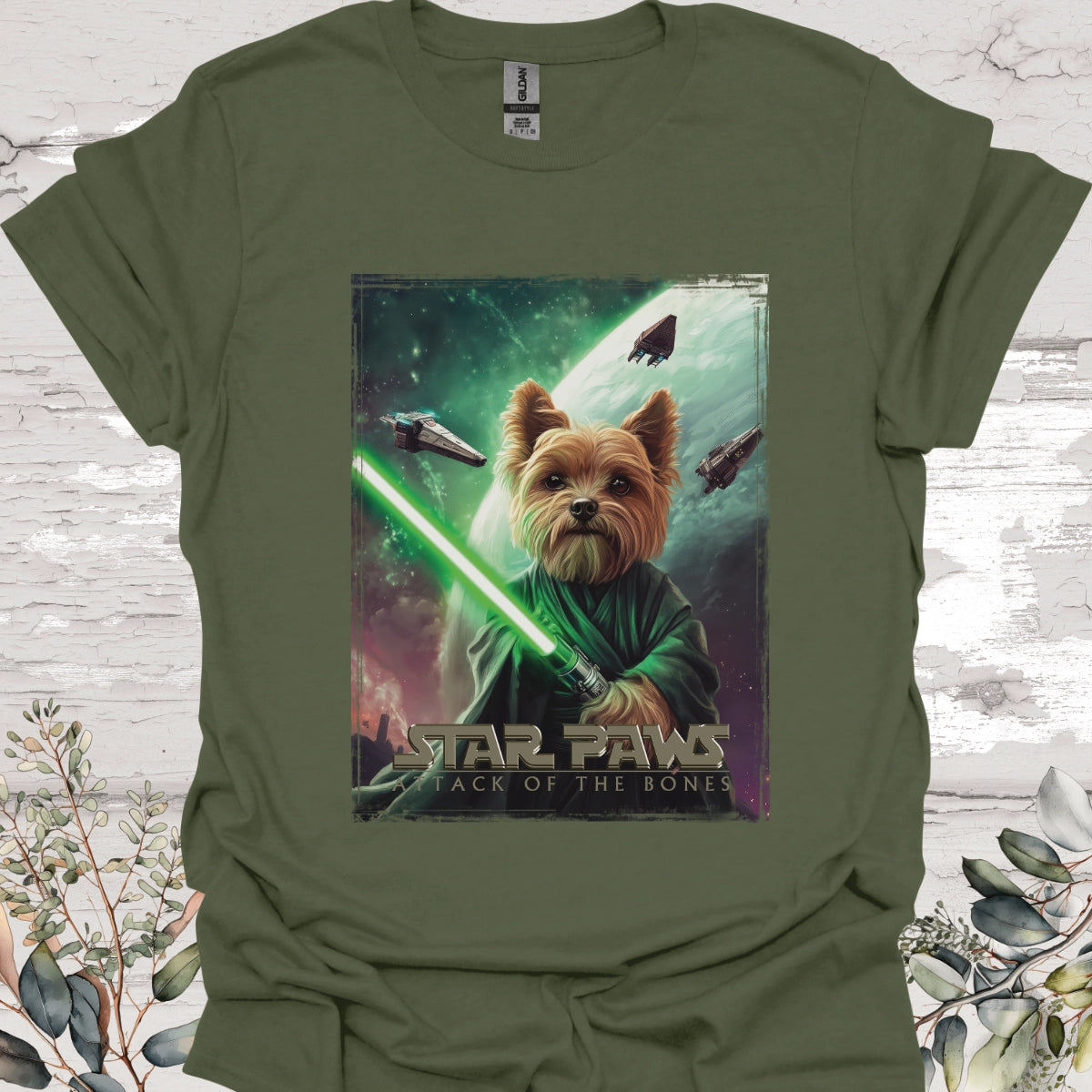 Yorkshire Terrier Star Paws Unisex T shirt