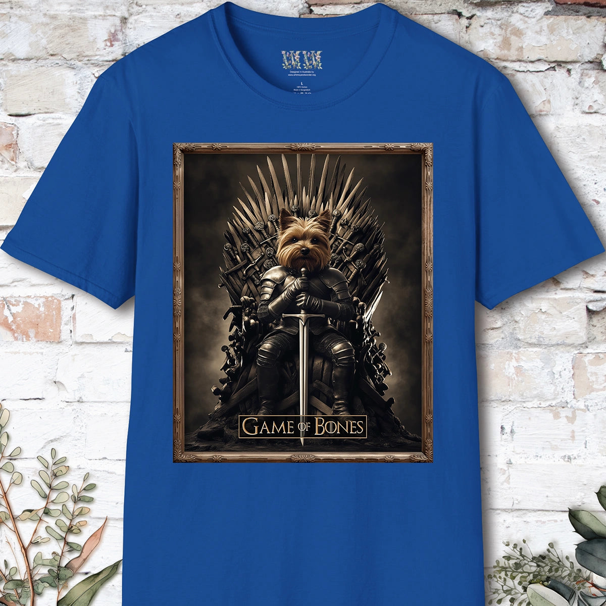 Yorkshire Terrier Game of Bones, Unisex T shirt