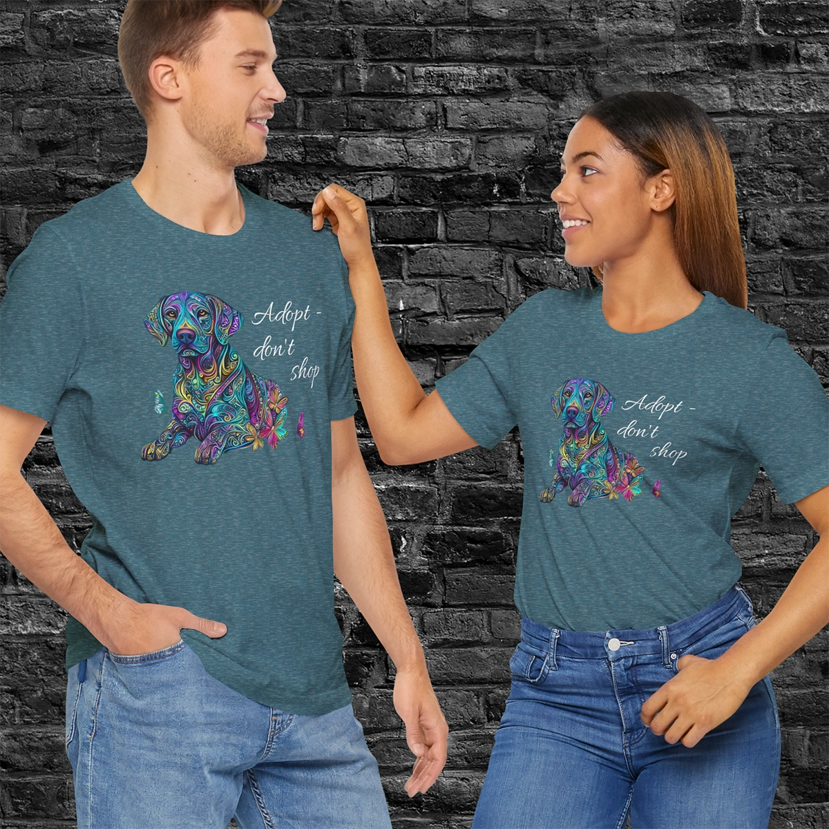 Adopt Dont Shop, dog T shirt