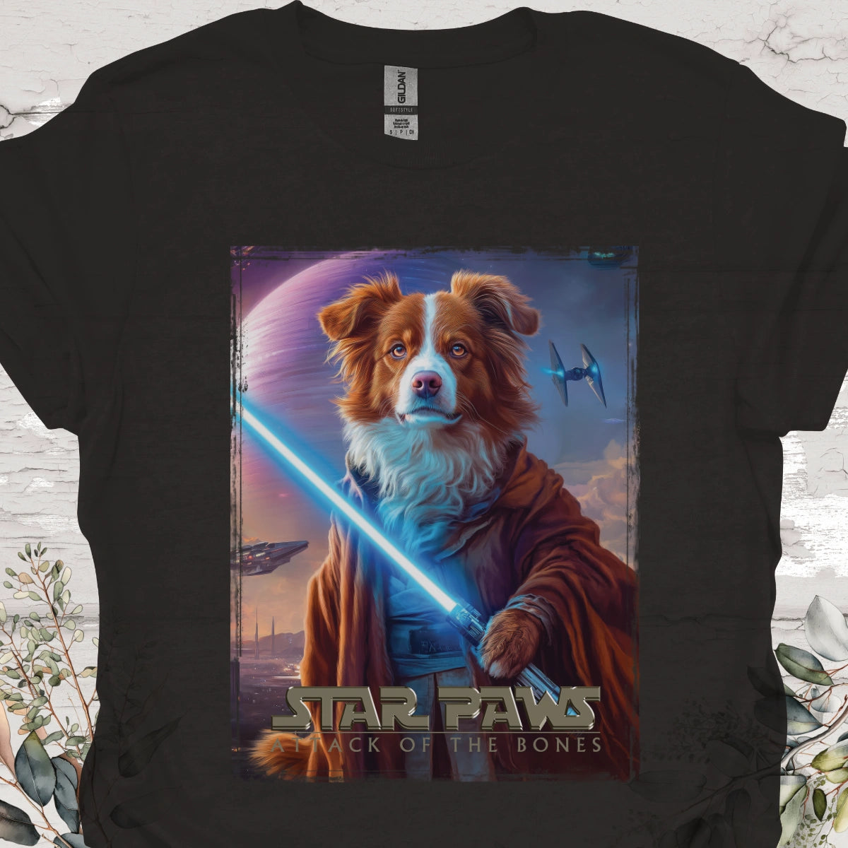 Border Collie #3 Star Paws Unisex T shirt
