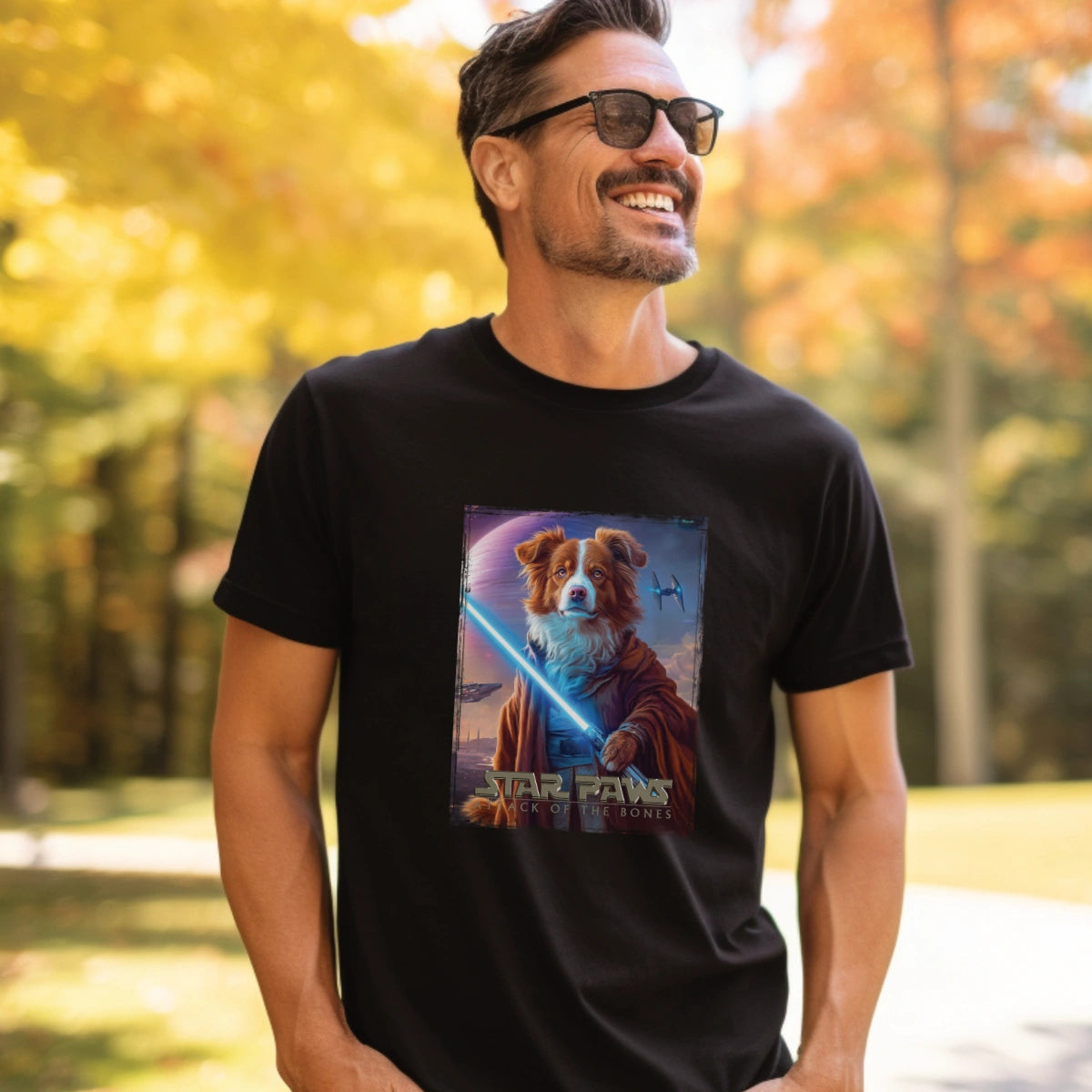 Border Collie #3 Star Paws Unisex T shirt