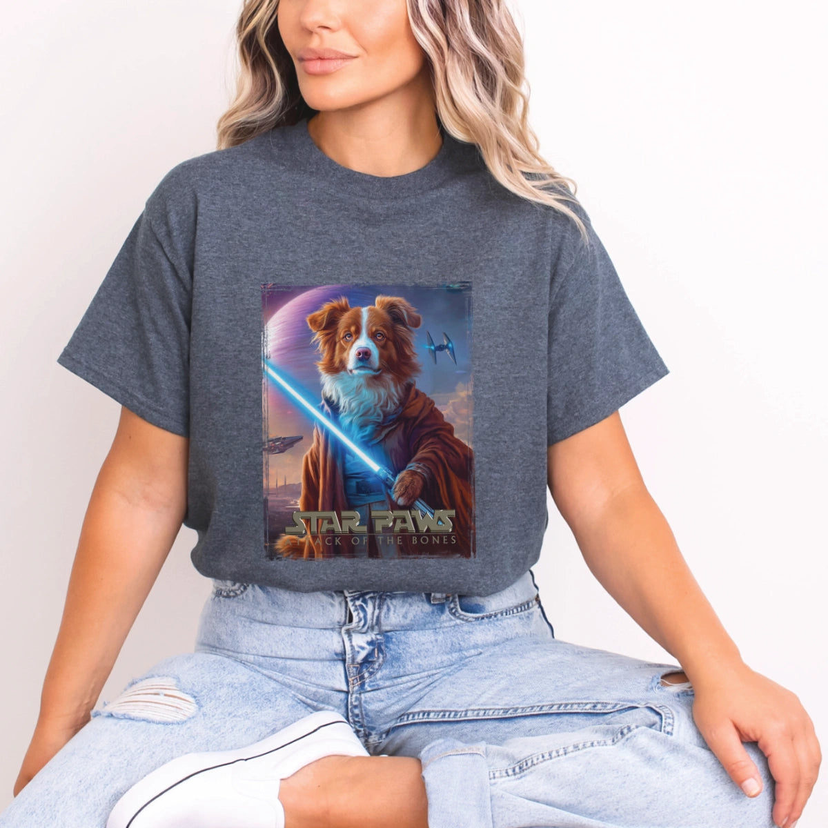 Border Collie #3 Star Paws Unisex T shirt