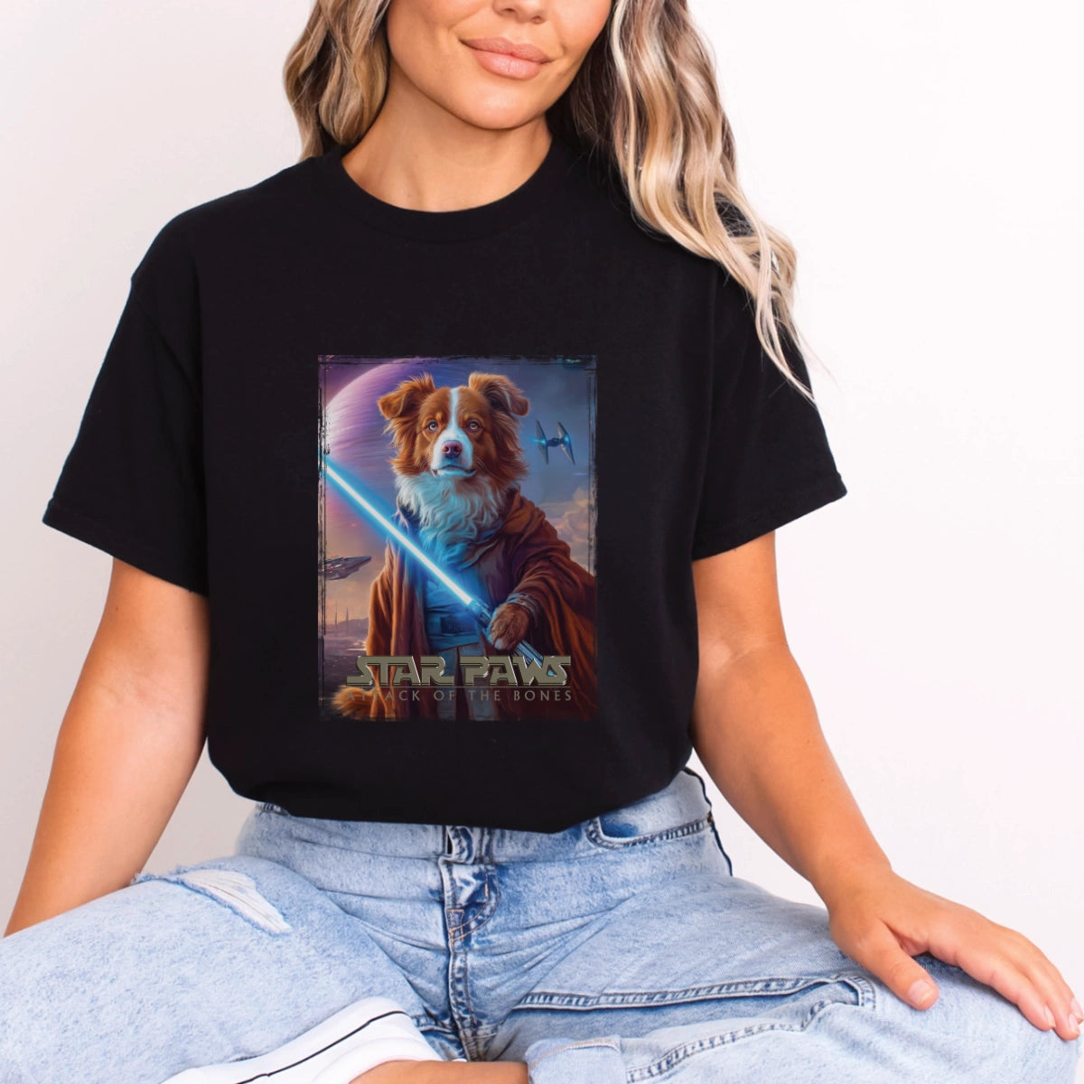 Border Collie #3 Star Paws Unisex T shirt