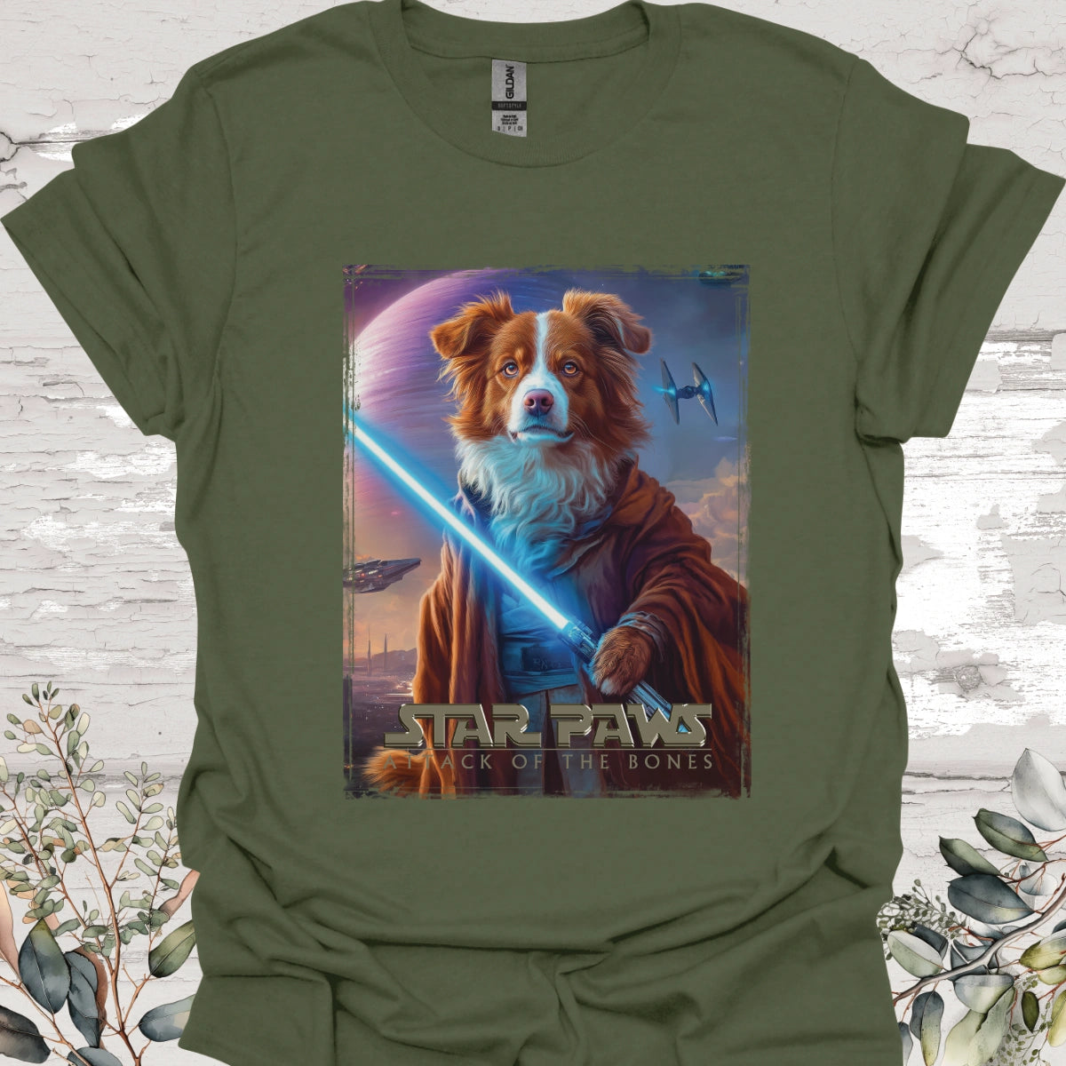 Border Collie #3 Star Paws Unisex T shirt