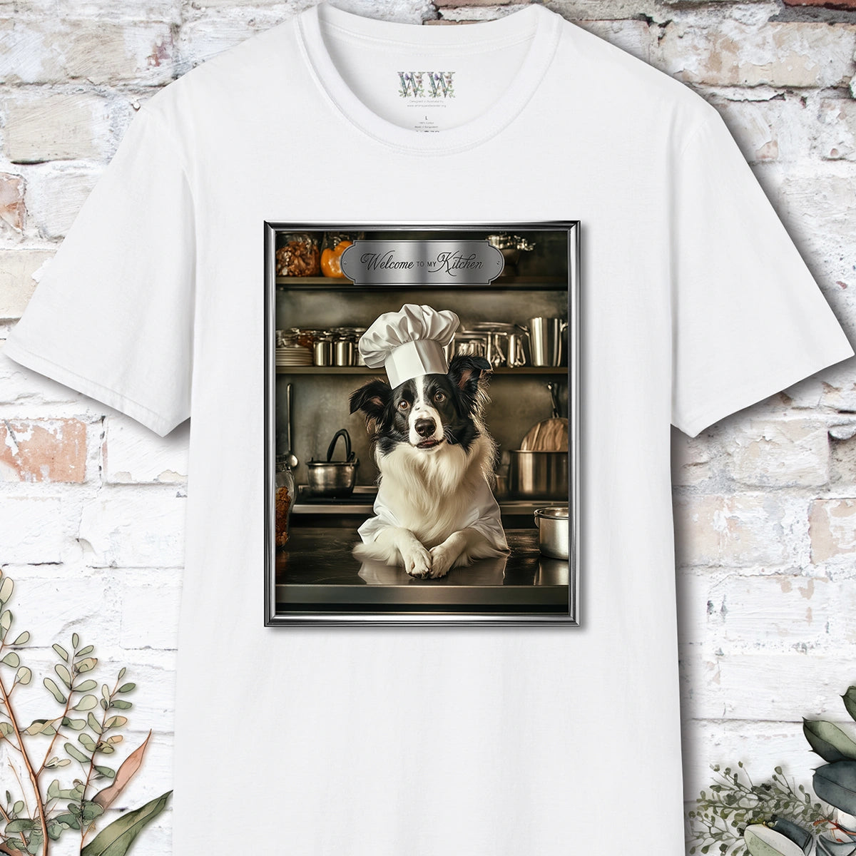 Border Collie Chef Unisex T shirt