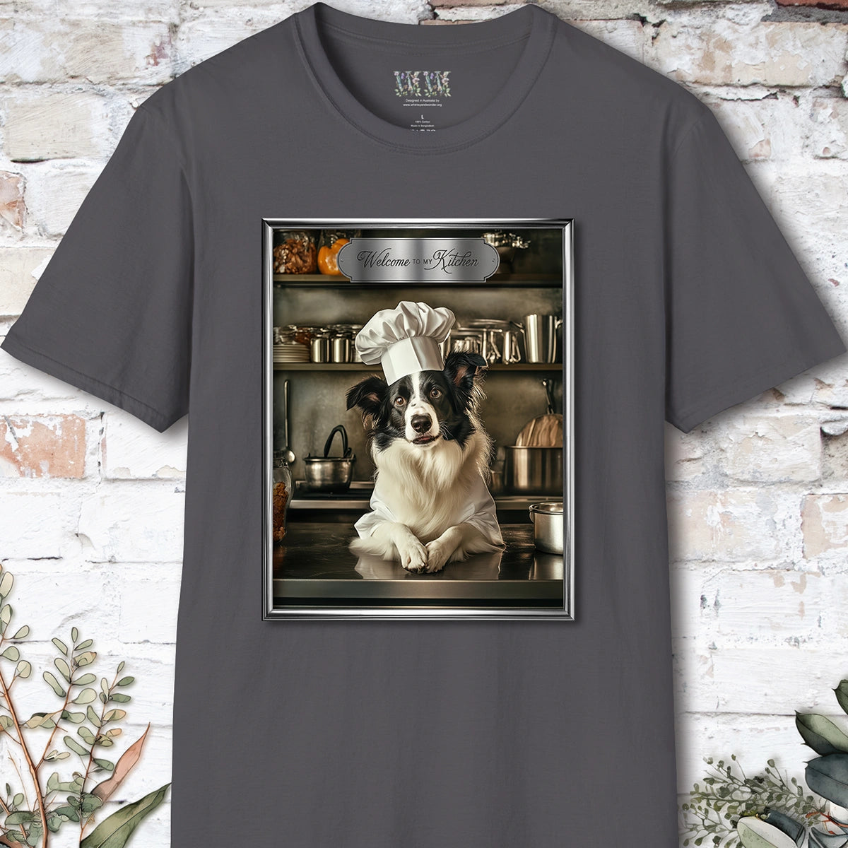 Border Collie Chef Unisex T shirt