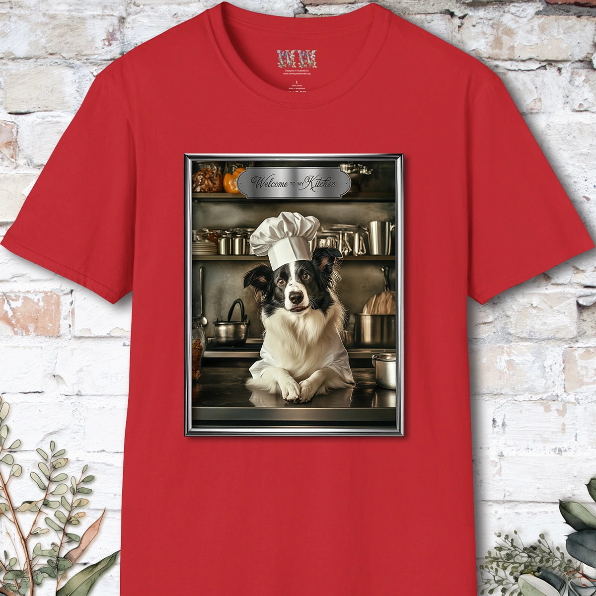 Border Collie Chef Unisex T shirt