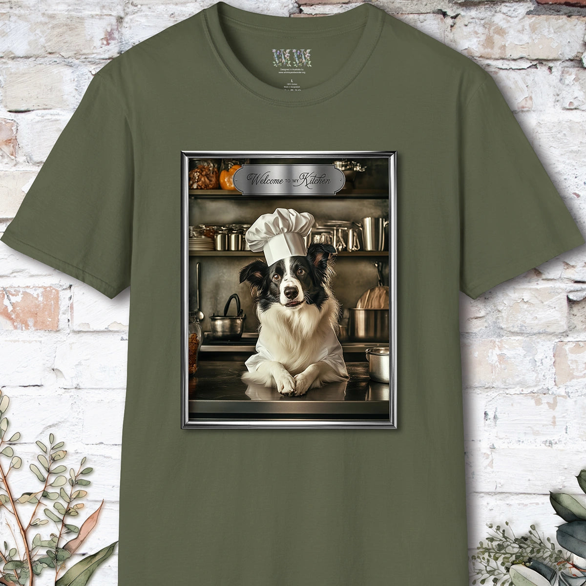 Border Collie Chef Unisex T shirt