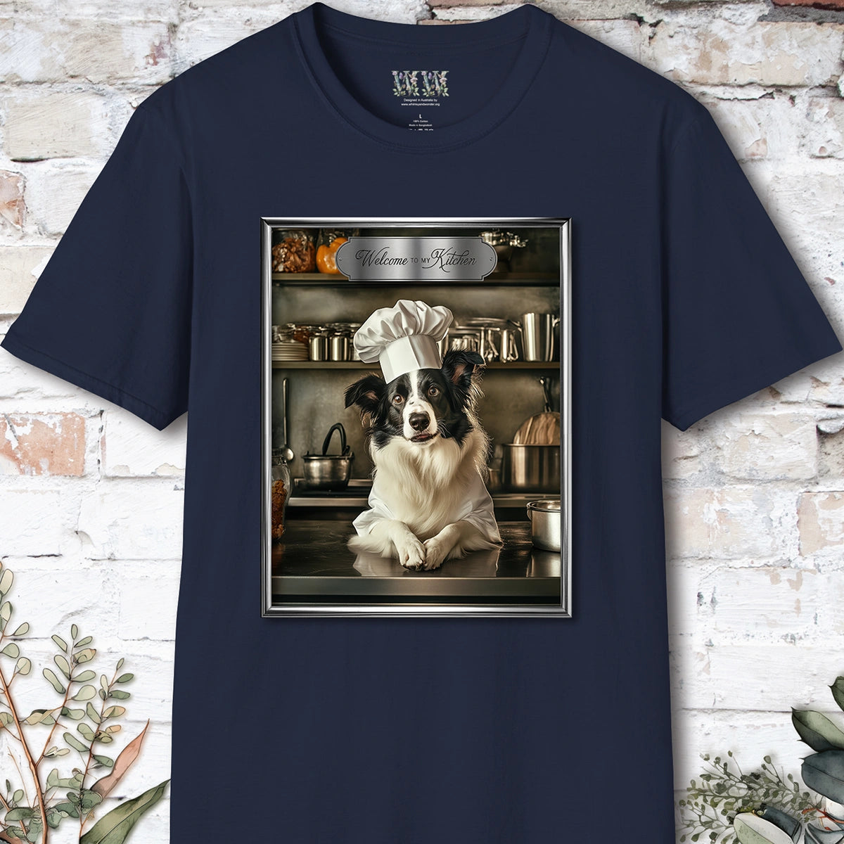 Border Collie Chef Unisex T shirt