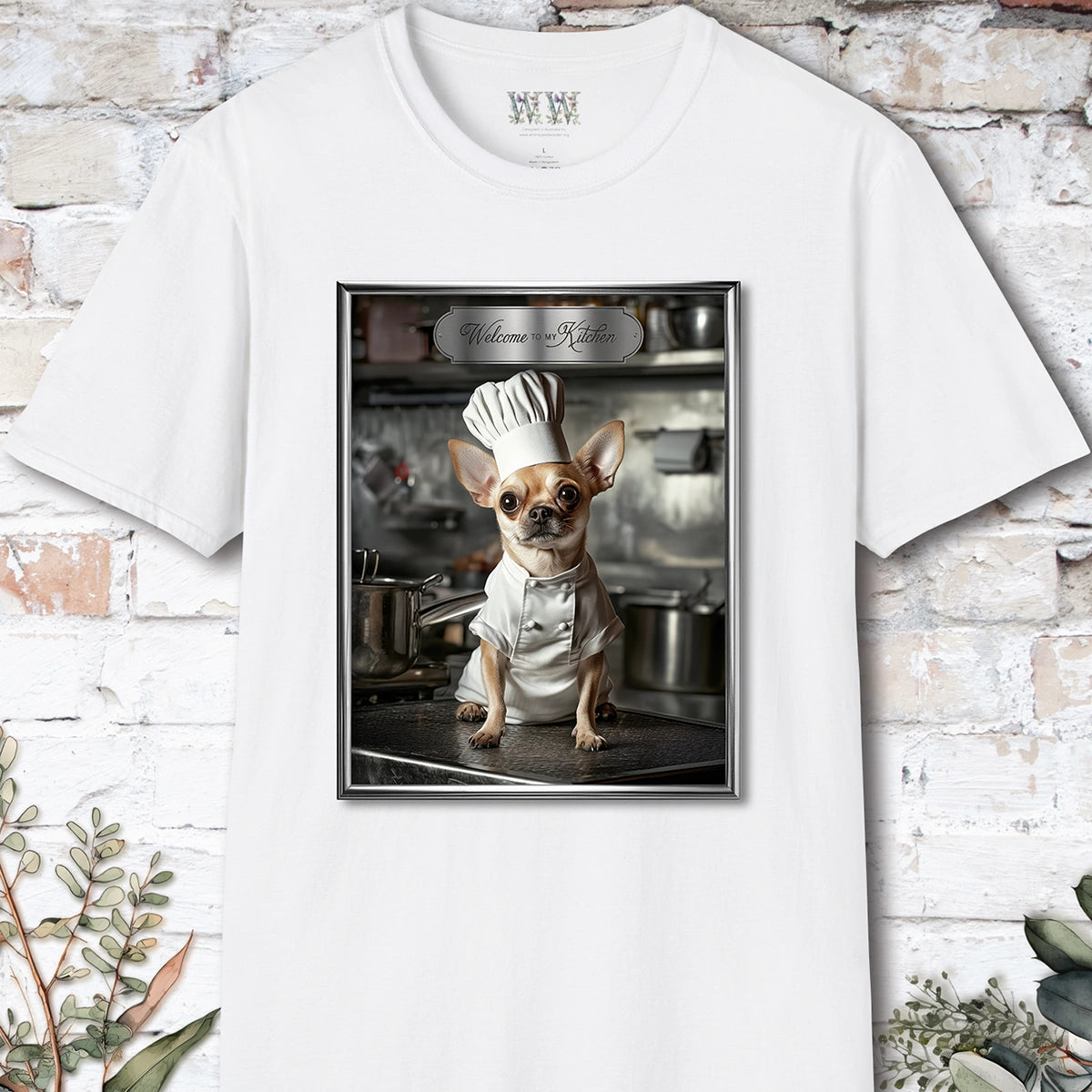 Chihuahua Chef Unisex T shirt