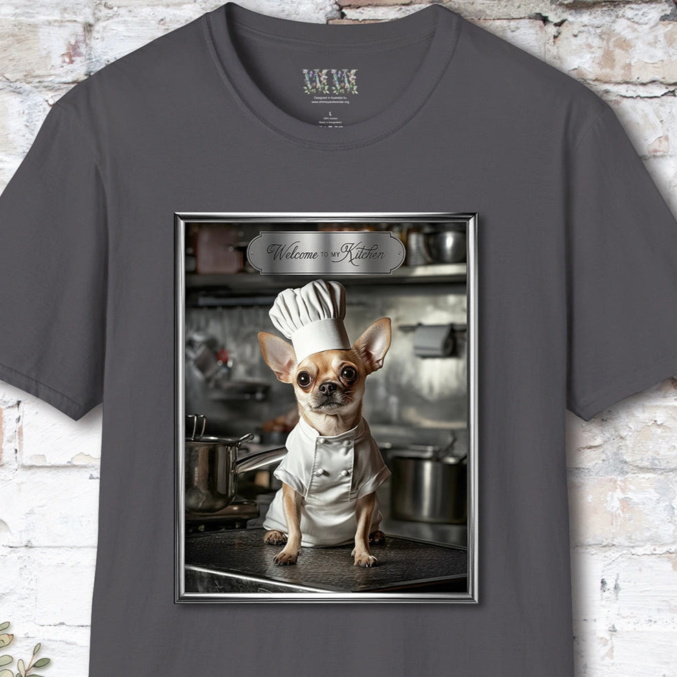 Chihuahua Chef Unisex T shirt
