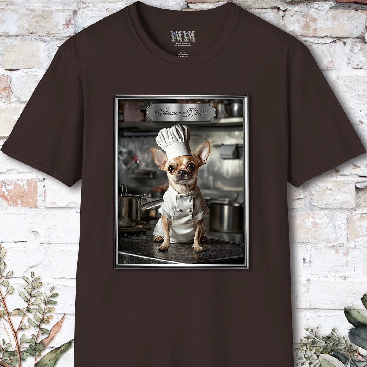Chihuahua Chef Unisex T shirt