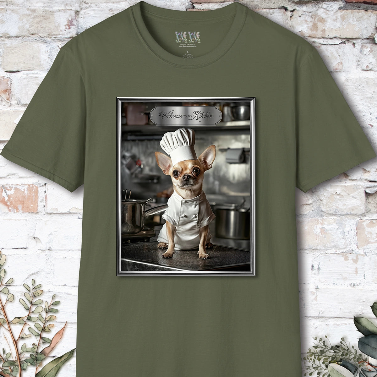 Chihuahua Chef Unisex T shirt