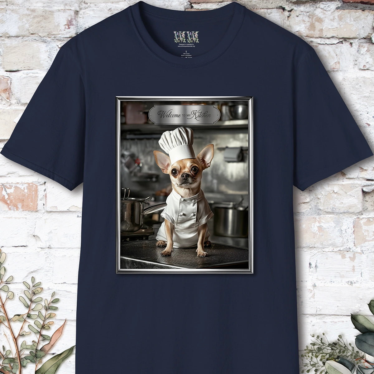 Chihuahua Chef Unisex T shirt
