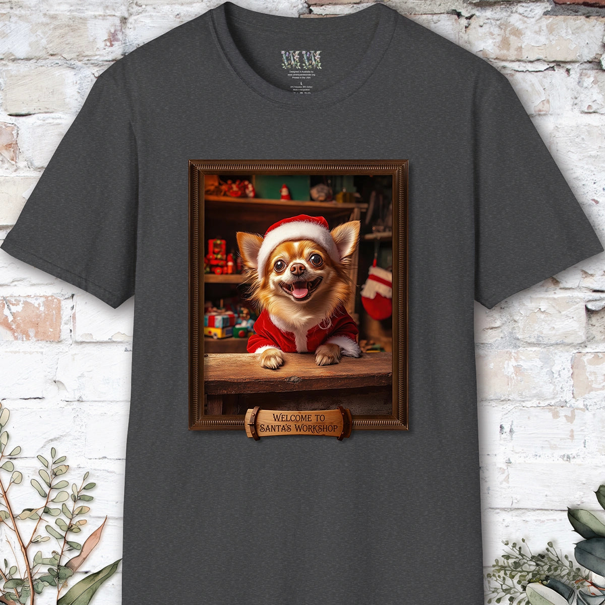 Chihuahua #1 Santa's Workshop Unisex T shirt