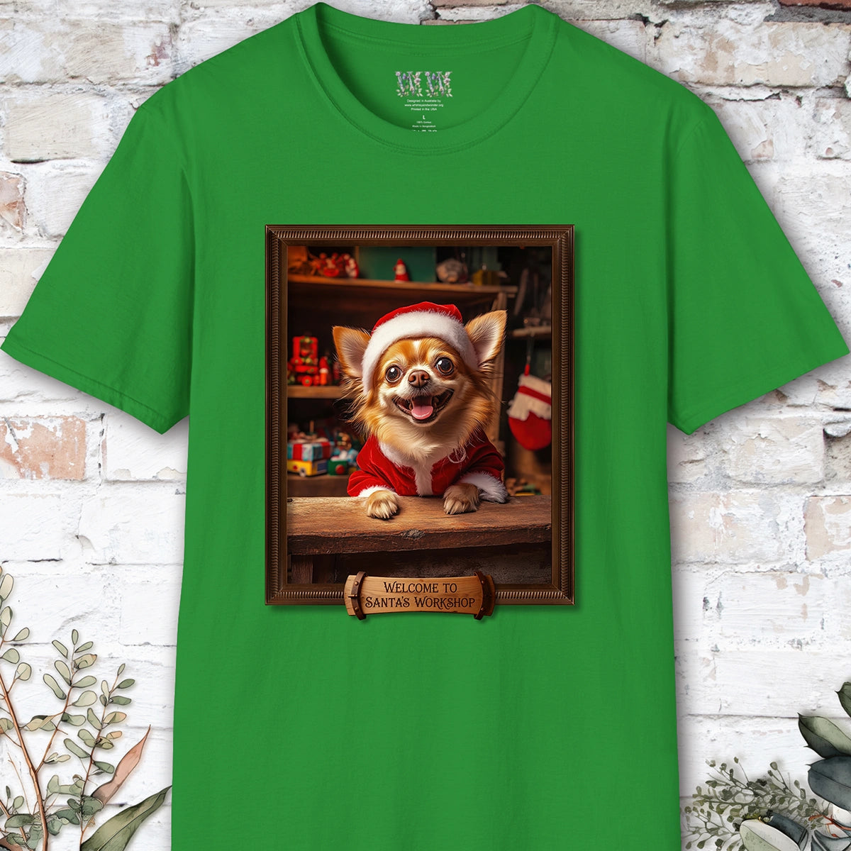 Chihuahua #1 Santa's Workshop Unisex T shirt