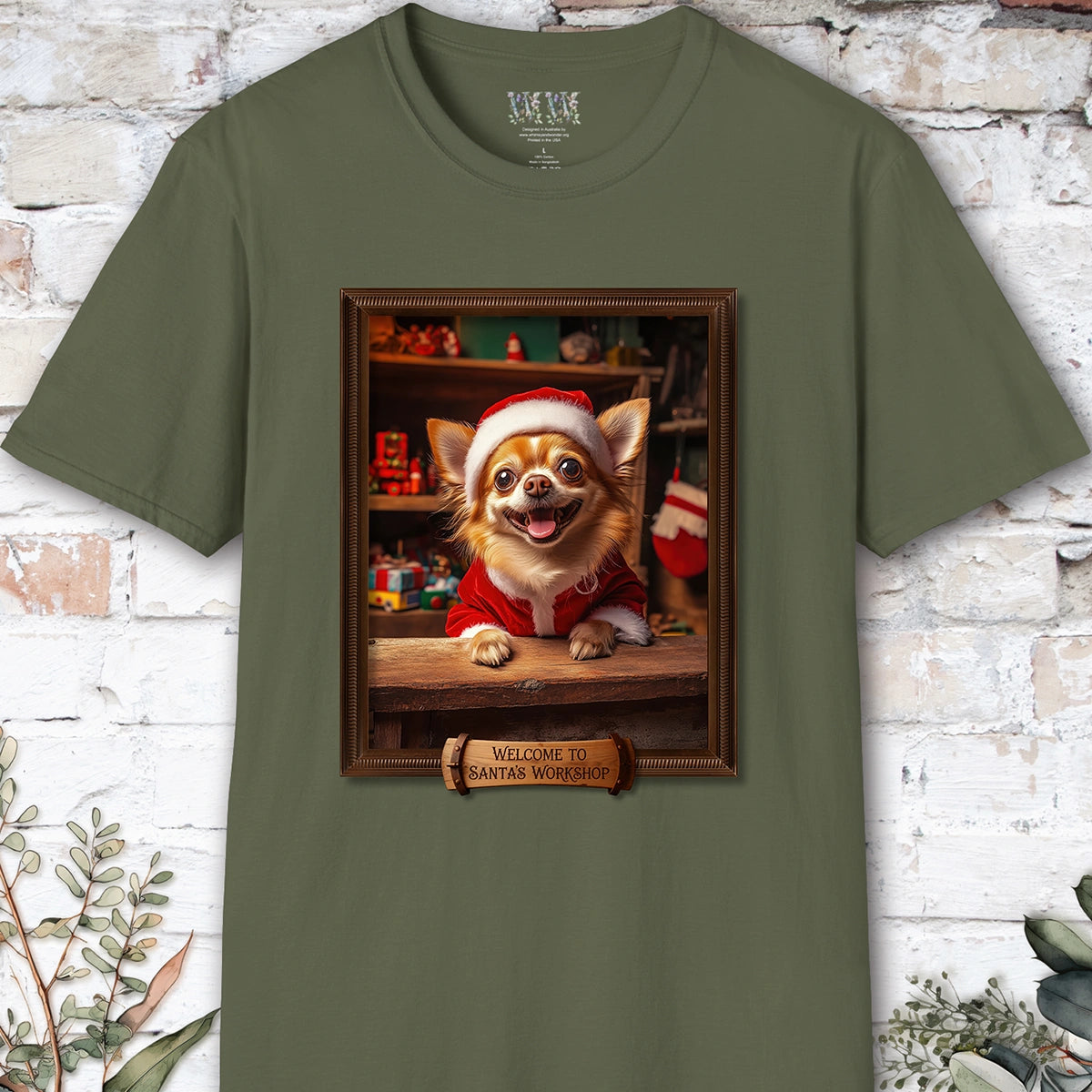 Chihuahua #1 Santa's Workshop Unisex T shirt
