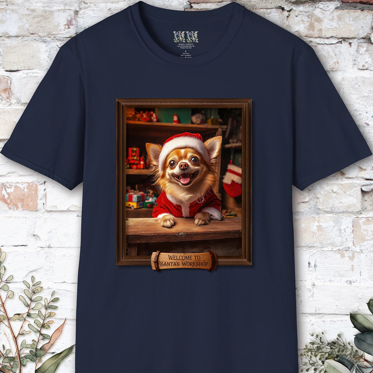 Chihuahua #1 Santa's Workshop Unisex T shirt