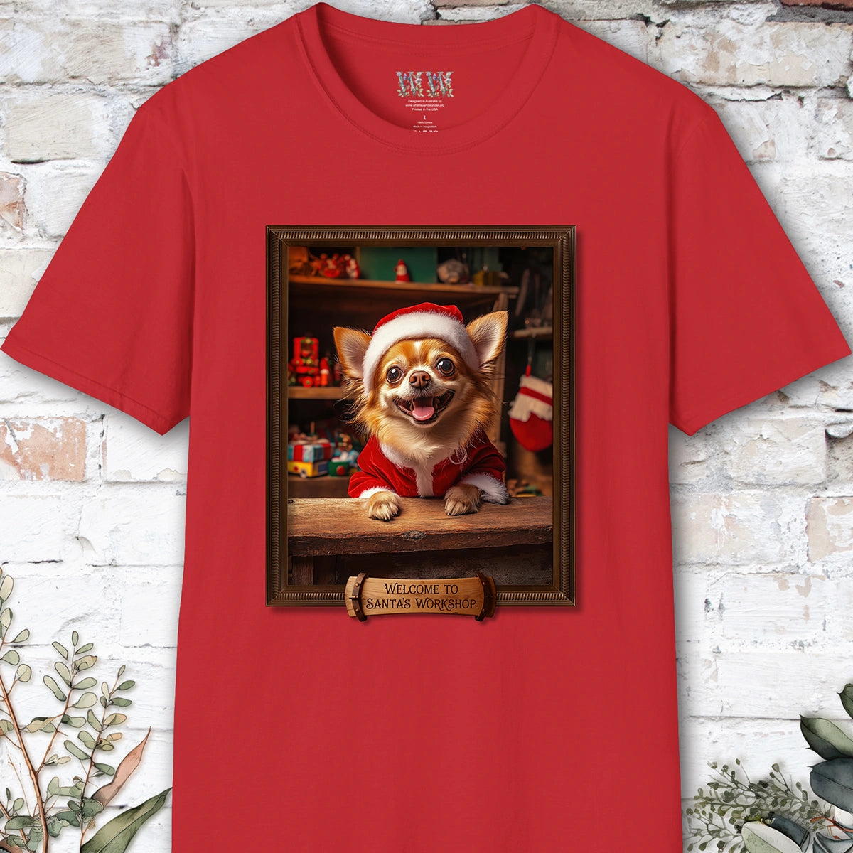 Chihuahua #1 Santa's Workshop Unisex T shirt