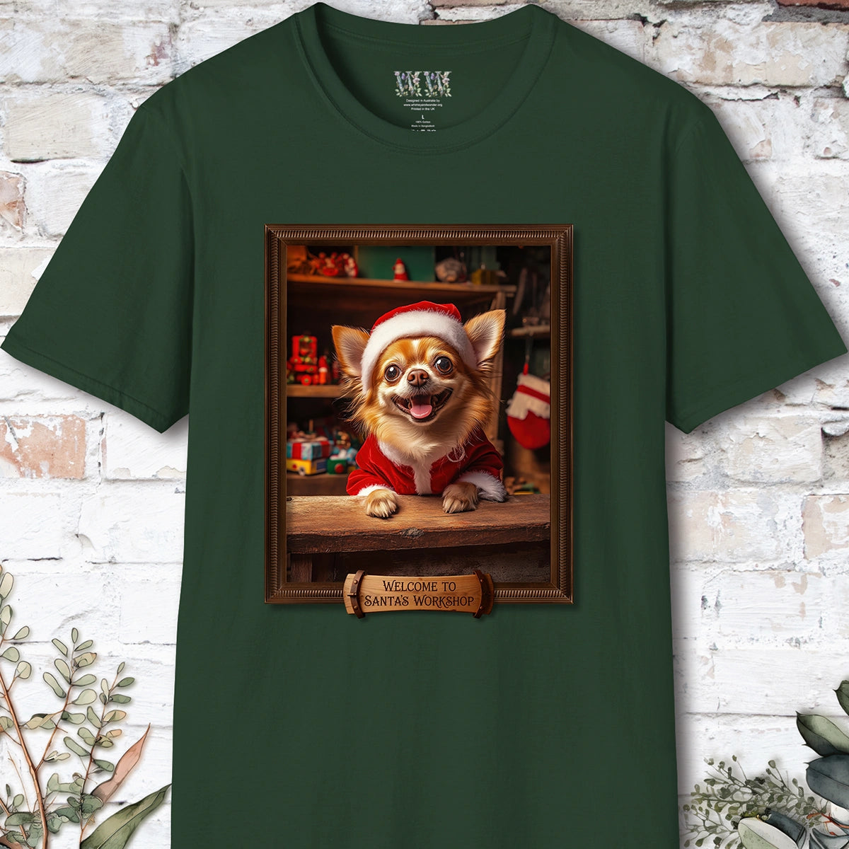 Chihuahua #1 Santa's Workshop Unisex T shirt