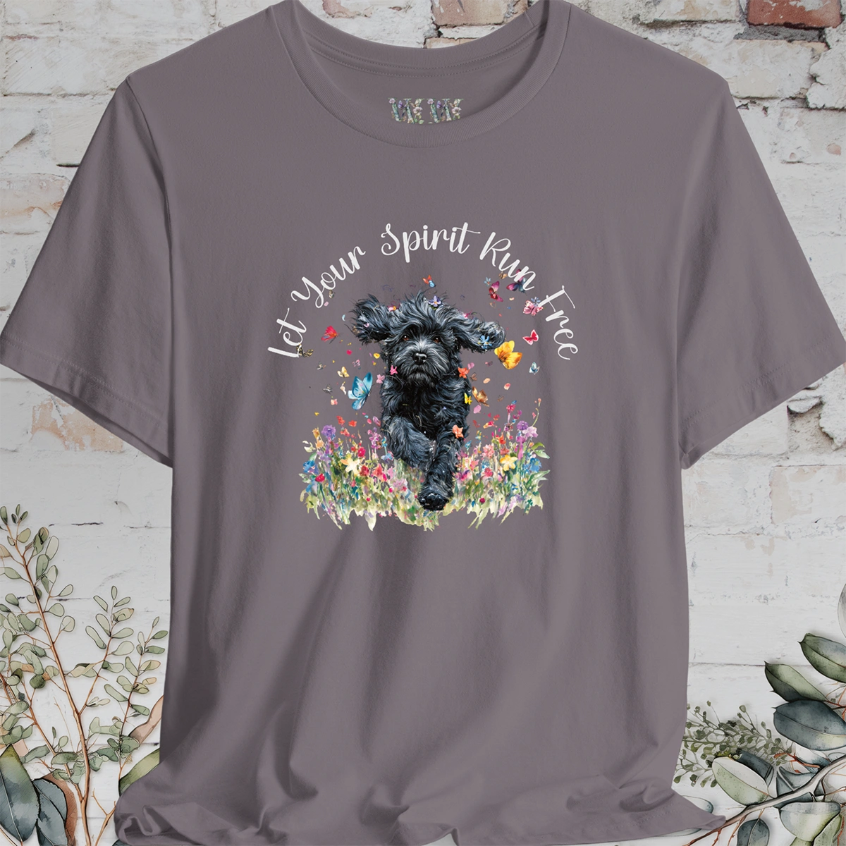 Cockapoo/Spoodle #1 'Let your spirit run free' T shirt