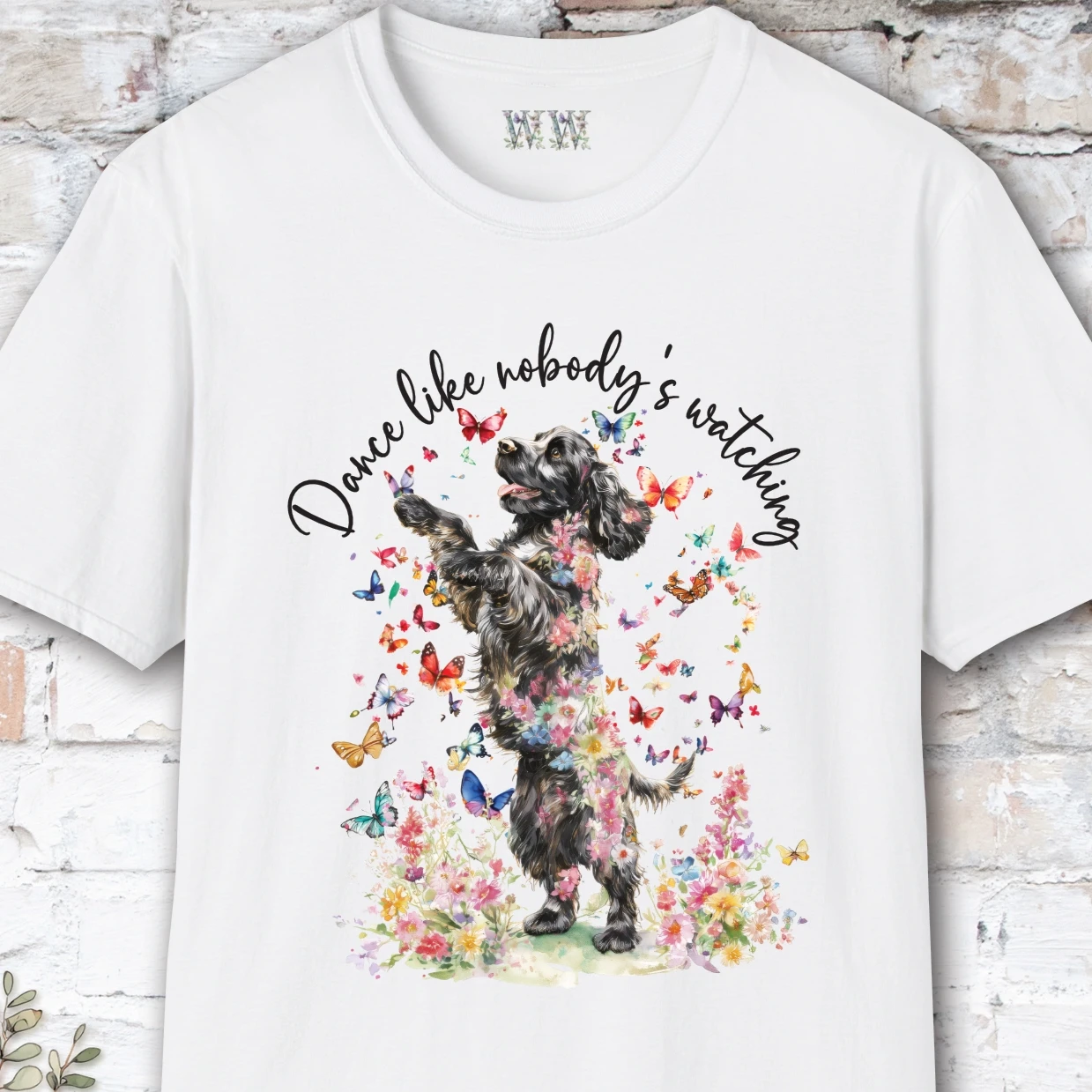 Cocker Spaniel #1 "Dance like nobody's watching" unisex T shirt