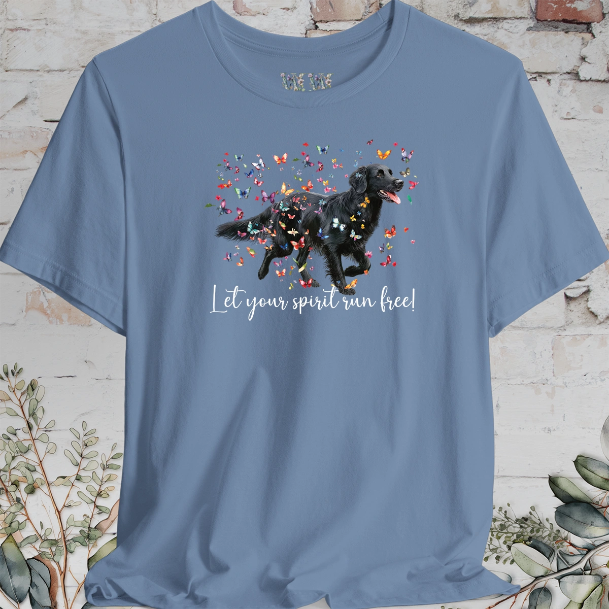 Flat Coated Retriever #1 'Let your spirit run free' T shirt