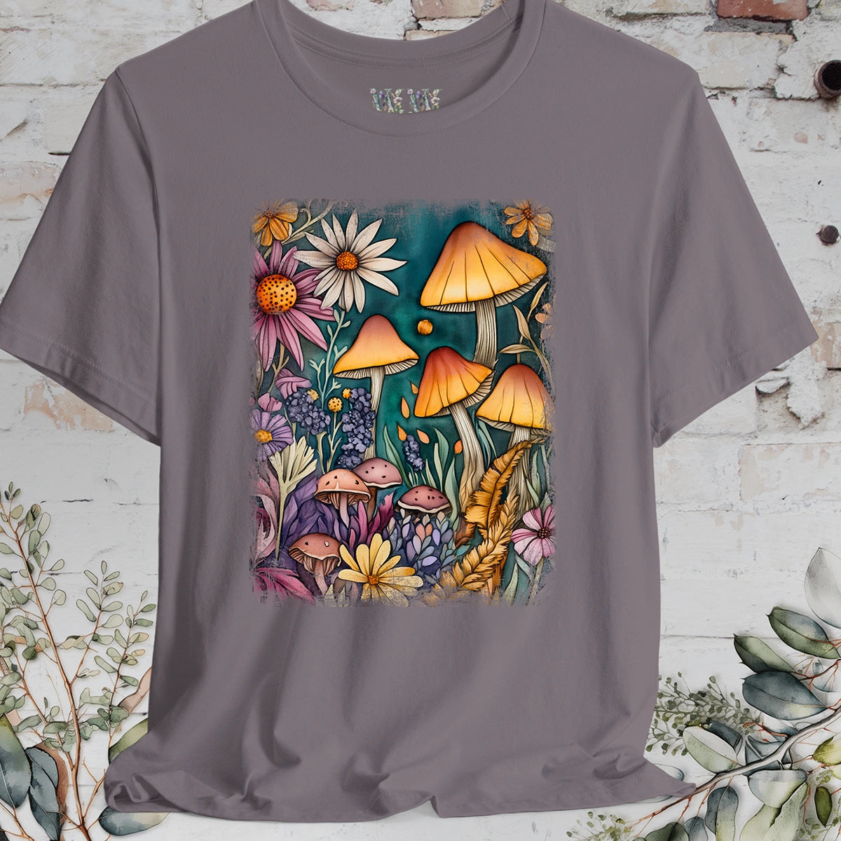 Floral Mushroom #2 Unisex T shirt