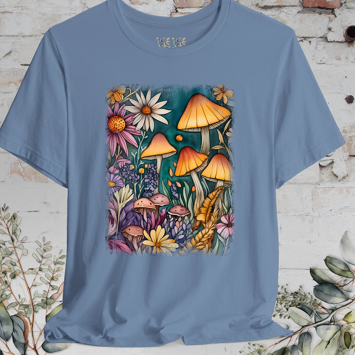 Floral Mushroom #2 Unisex T shirt