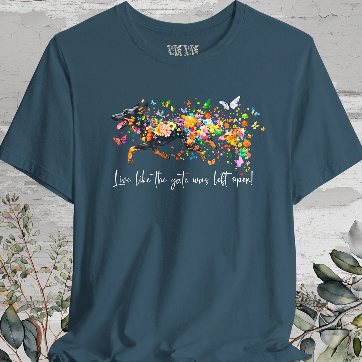 Kelpie #2 "Live like the gate was left open" Unisex T shirt