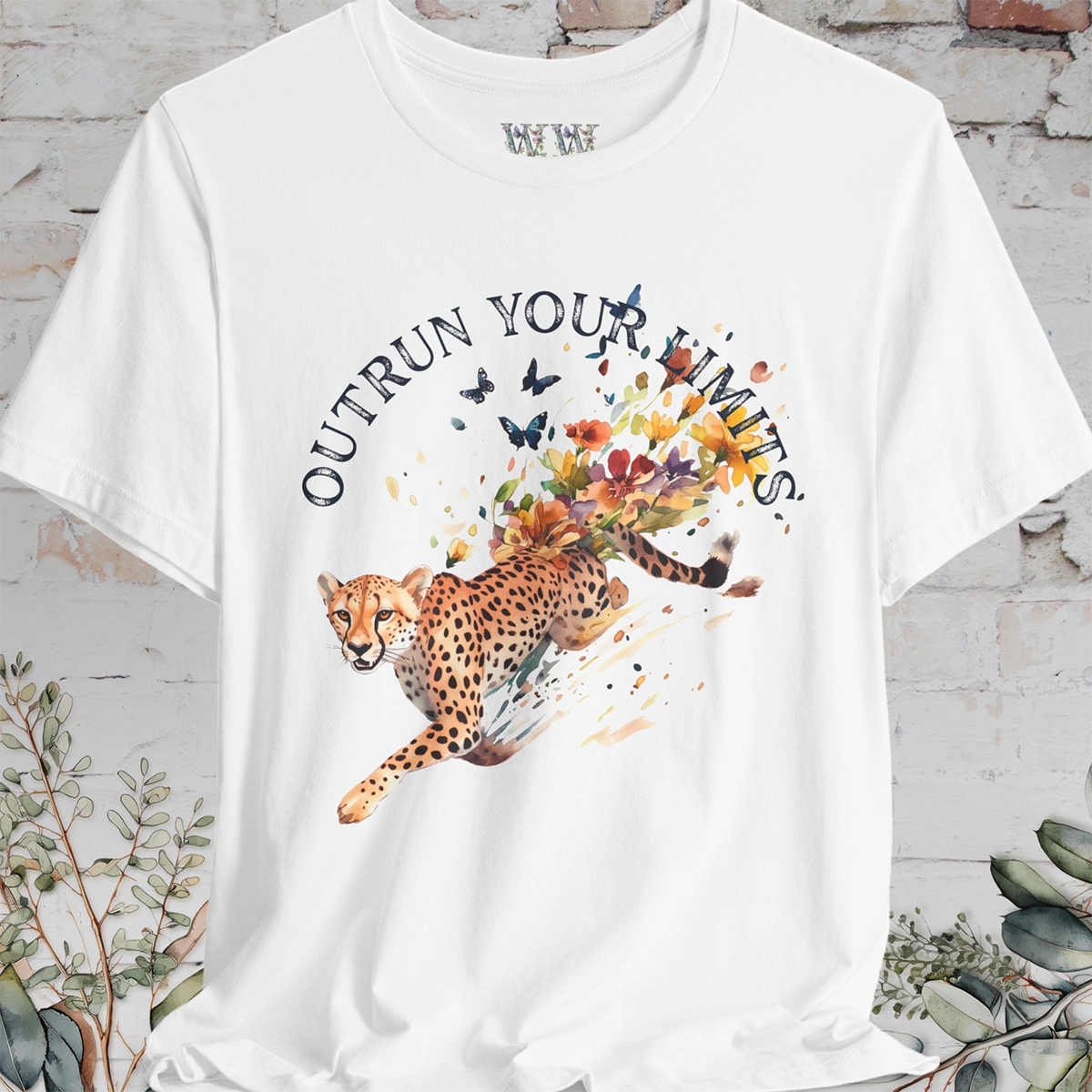 Cheetah, Outrun your limits, Unisex T shirt