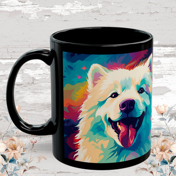 Samoyed Black Mugs (11oz, 15oz)