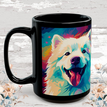 Samoyed Black Mugs (11oz, 15oz)