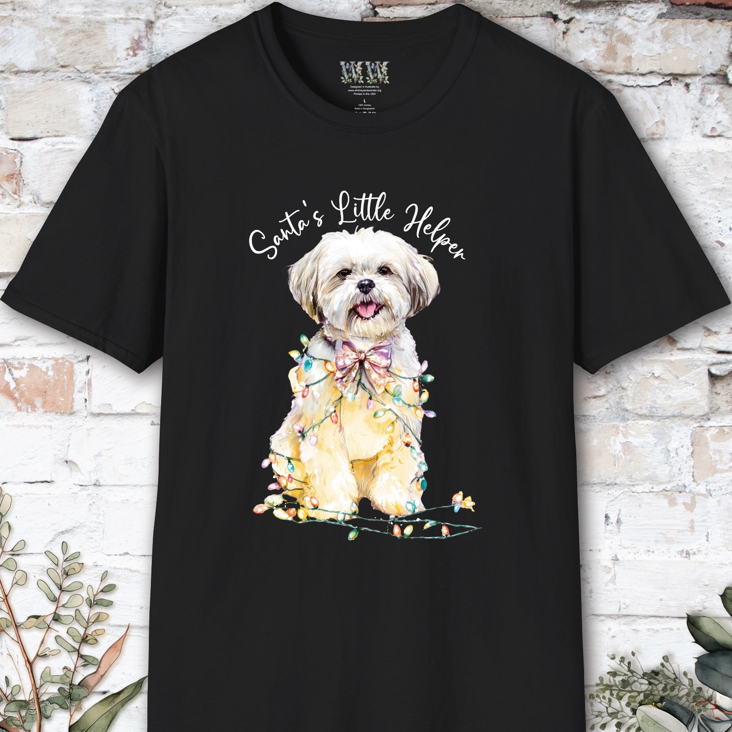 Shih Tzu #2 Santa's little helper. unisex T shirt
