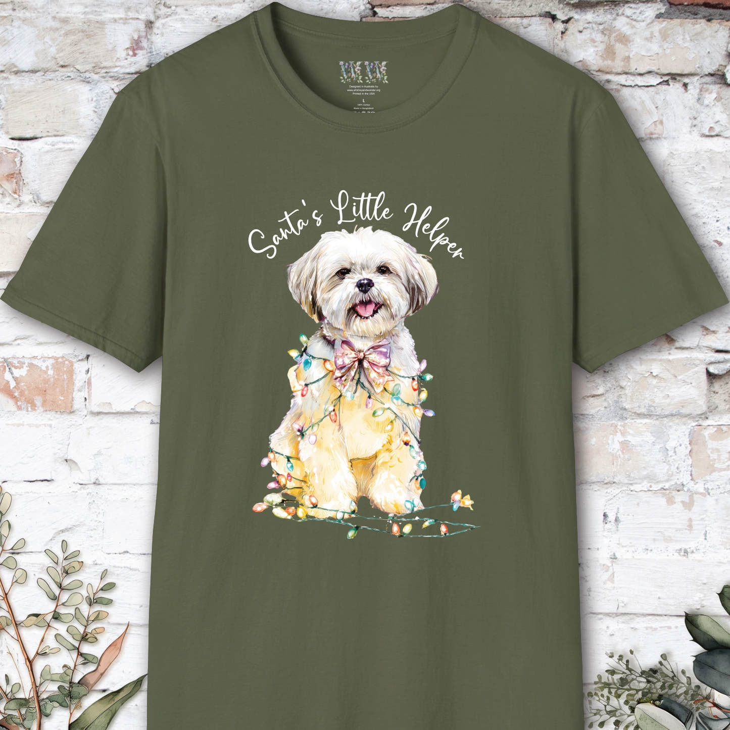 Shih Tzu #2 Santa's little helper. unisex T shirt