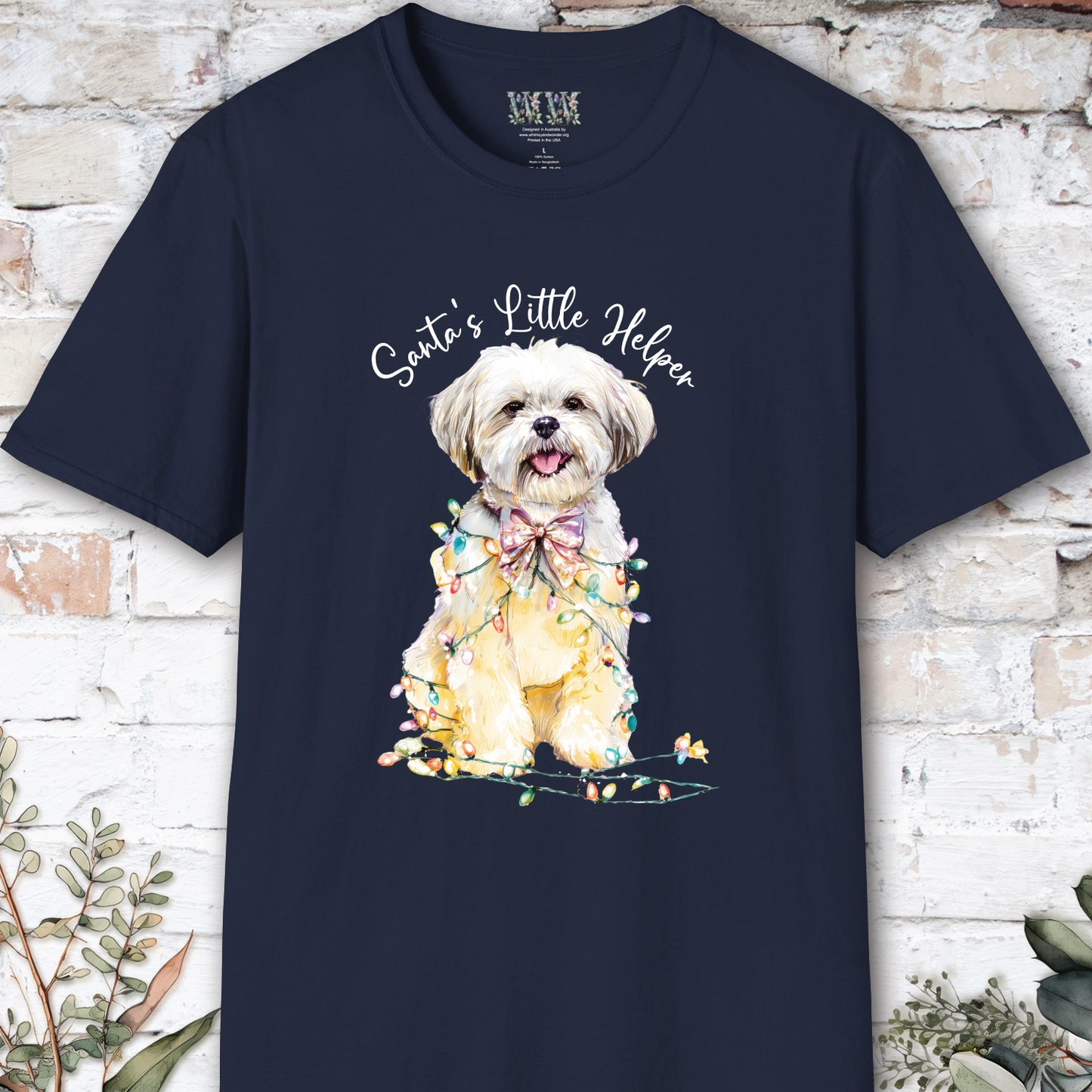 Shih Tzu #2 Santa's little helper. unisex T shirt