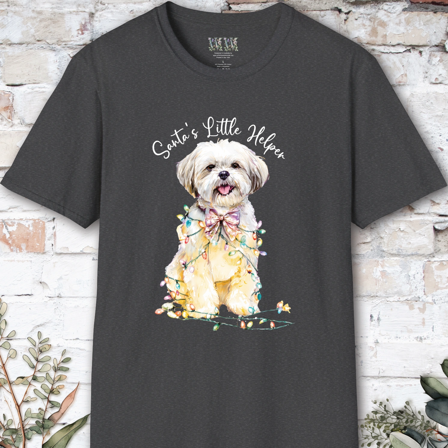 Shih Tzu #2 Santa's little helper. unisex T shirt