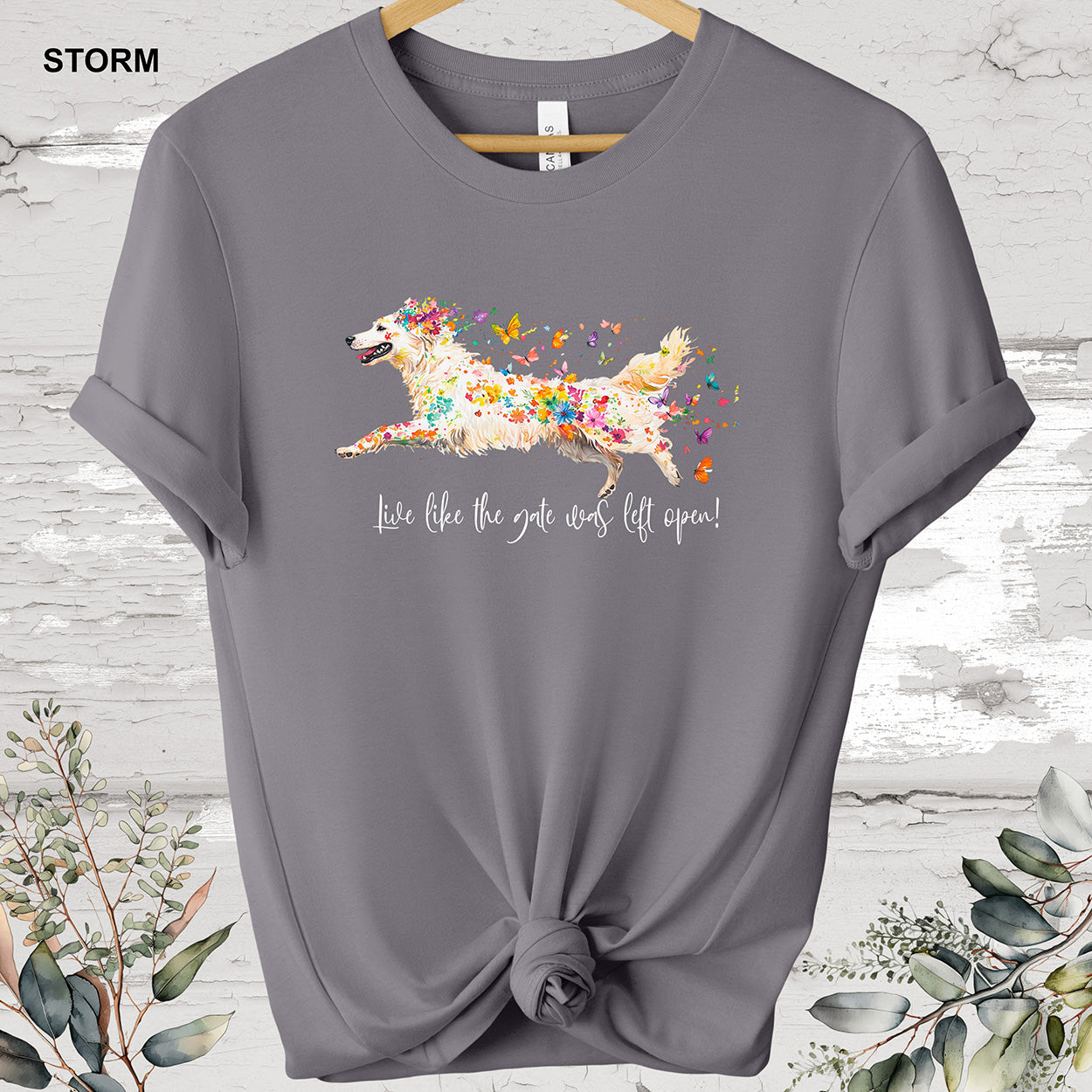 White Shepherd 'Live like the gate was left open' #1 T shirt