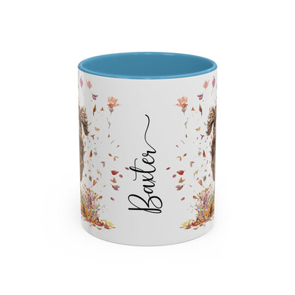 Labradoodle #5 Autumn/Fall, Personalized Accent Mugs, 11oz