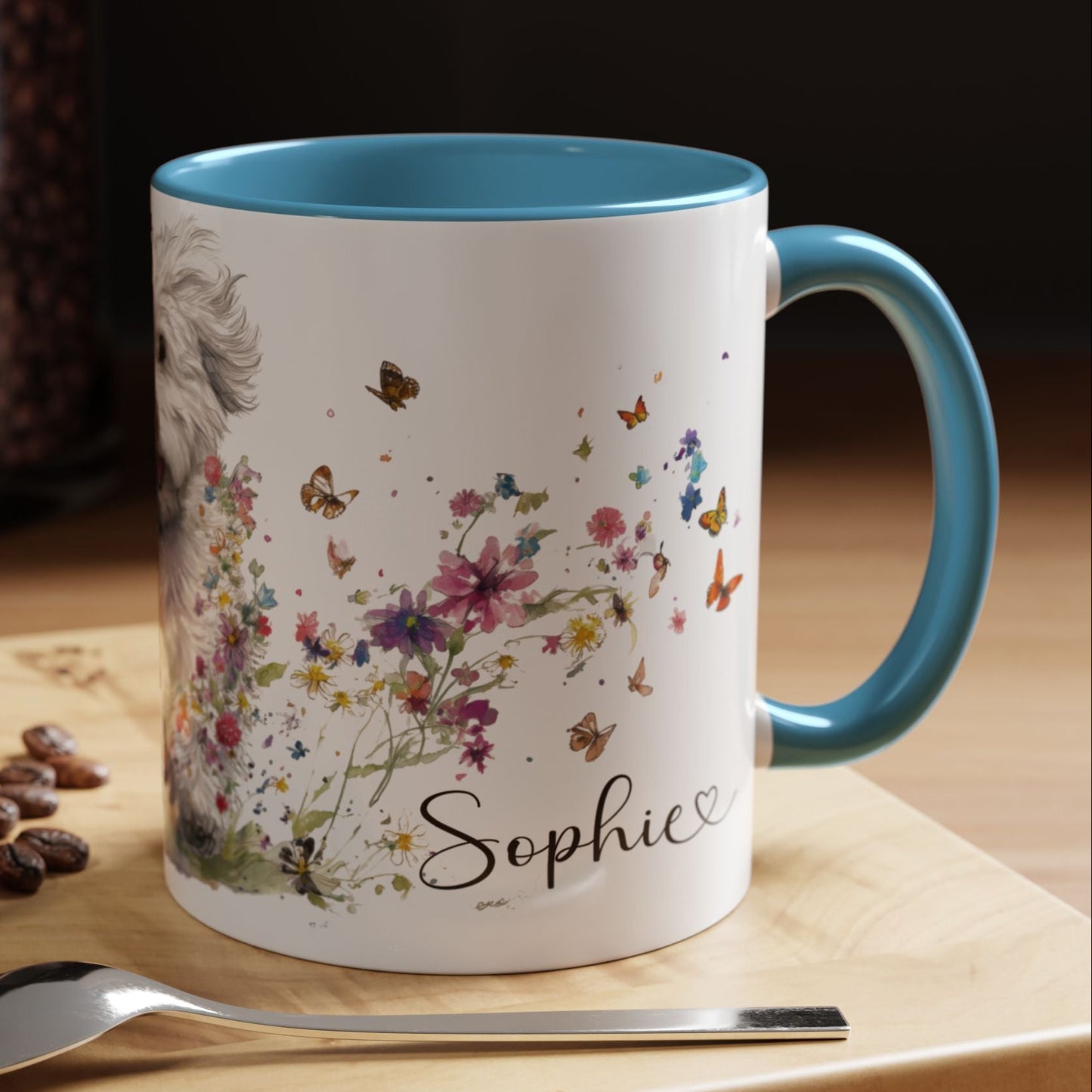 Cotton de Tulear Personalized Accent Mugs, 11oz