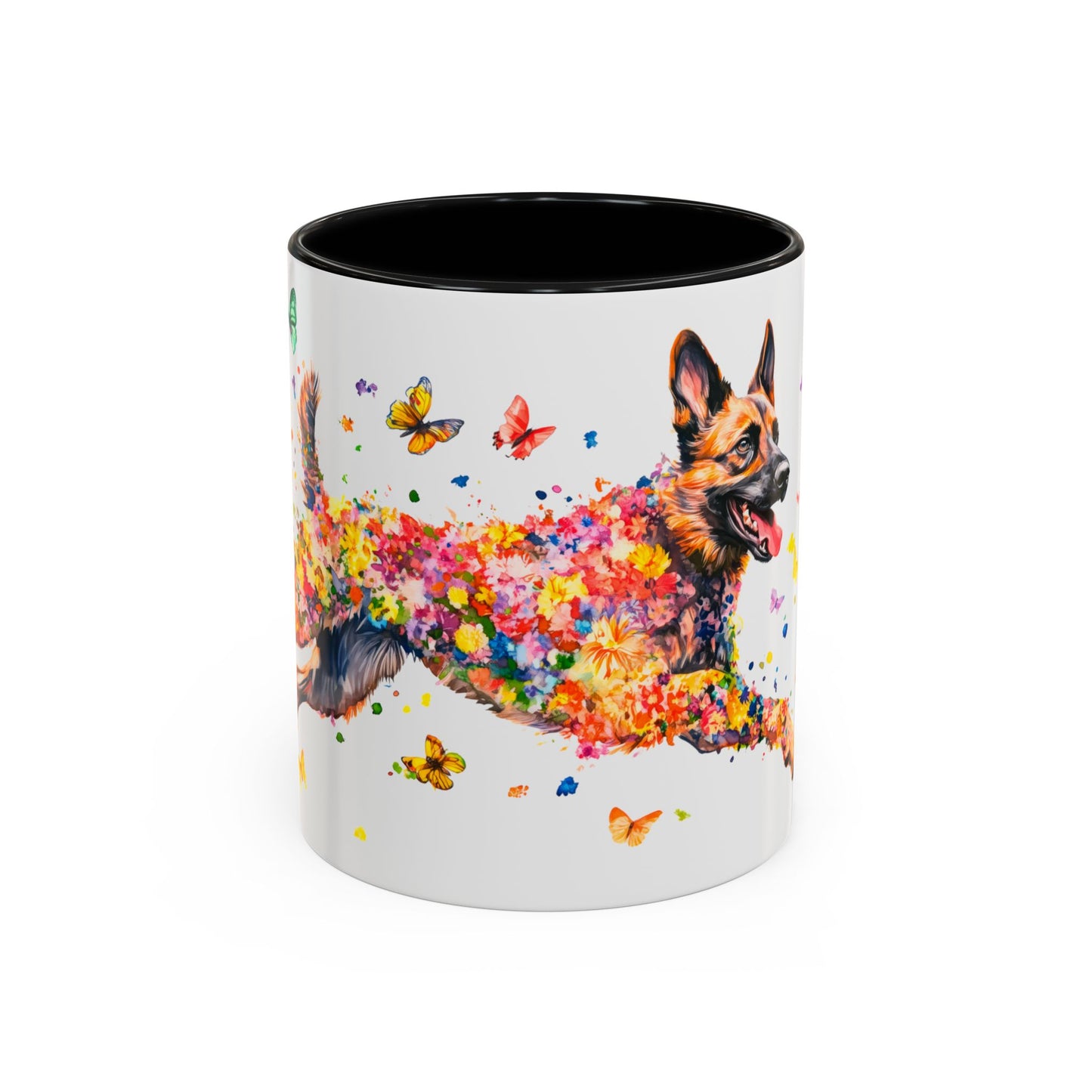 Dutch Shepherd Personalized Colorful Accent Mugs, 11oz