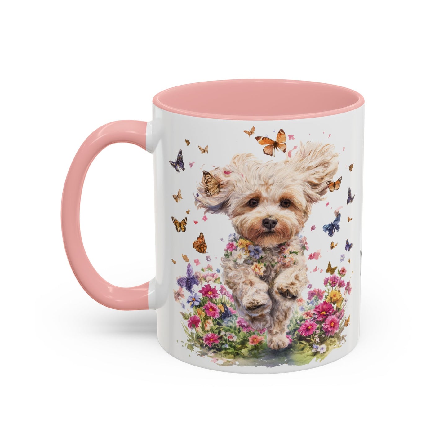 Maltipoo #5 Personalized Accent Mugs, 11oz