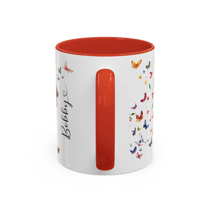 Miniature Pinscher Personalized Accent Mugs, 11oz