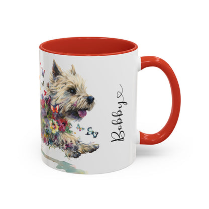 Cairn Terrier #1 Personalized Accent Mugs, 11oz