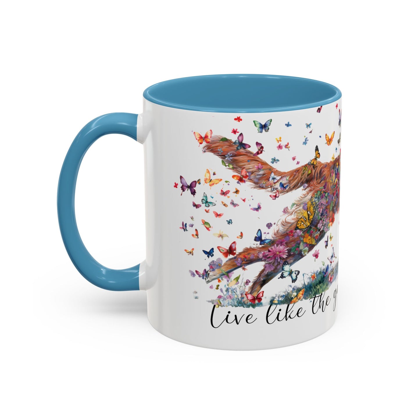 Nova Scotia Duck Tolling Retriever  “Live like the gate was left open" Accent Mugs, 11oz