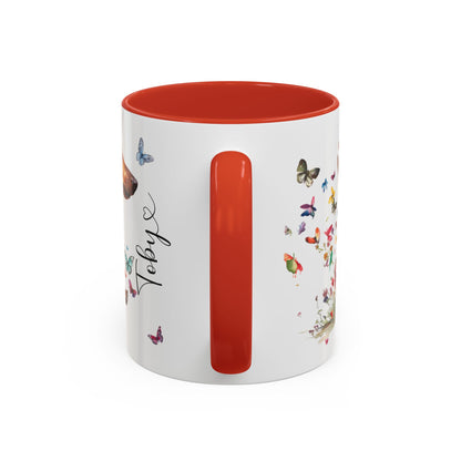 Dachshund #4 Personalized Accent Mugs, 11oz