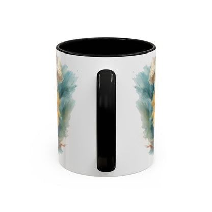 Mini Doodle Paint Colourful Personalised Accent Mugs, 11oz