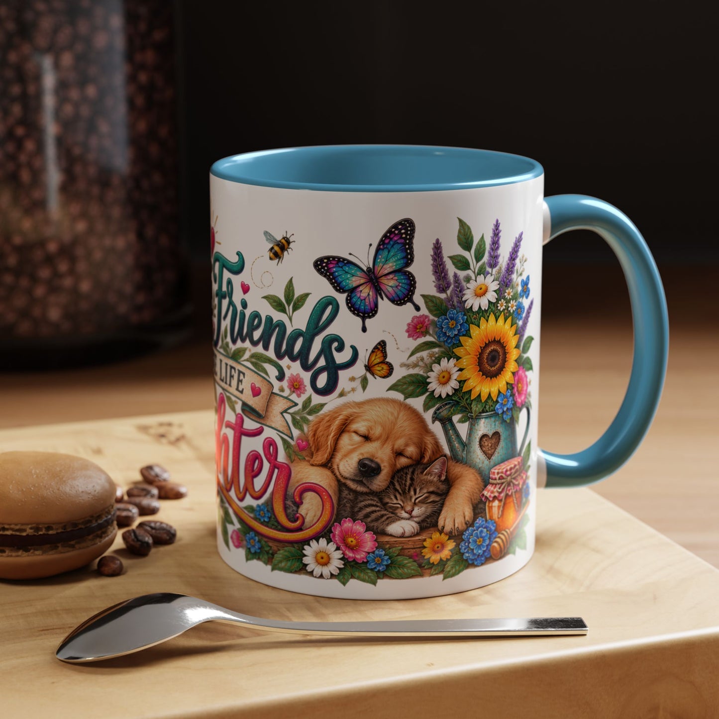 Best Friends Make Life Better, 11oz  accent mug