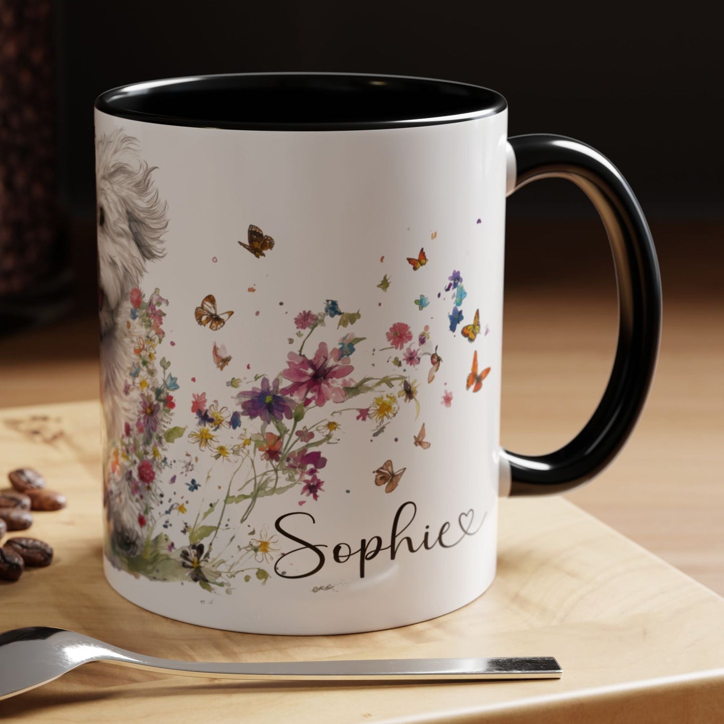 Cotton de Tulear Personalized Accent Mugs, 11oz